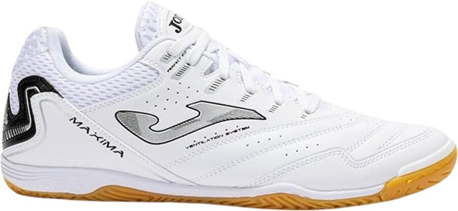 Joma Maxima-zaalvoetbalschoenen voor heren met verstevigde neus (Wit Grijs)