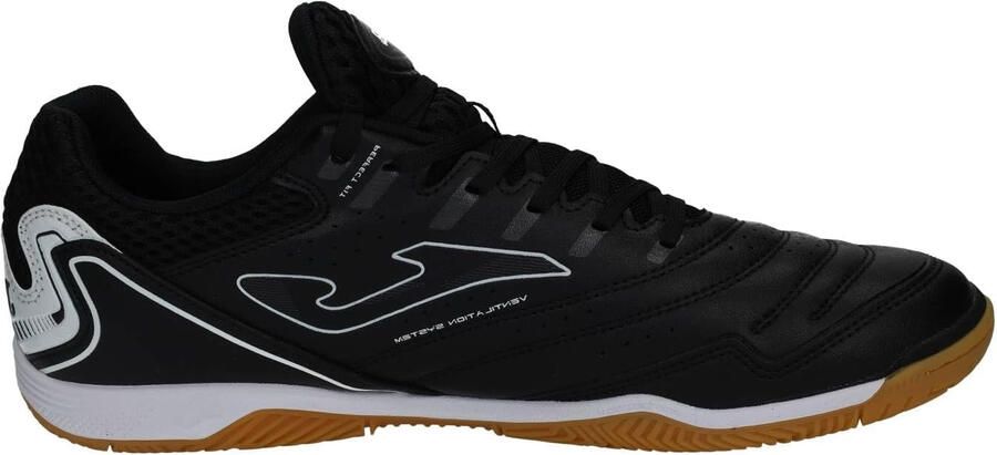 Joma Maxima-zaalvoetbalschoenen voor heren met verstevigde neus (Zwart Wit)