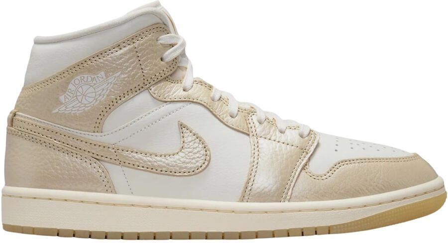 Nike Air Jordan 1 Mid Se Metallic Team Gold Sneakers