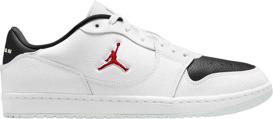 Nike Air Jordan Court Connect leren sportschoenen voor heren (Wit Rood Zwart)