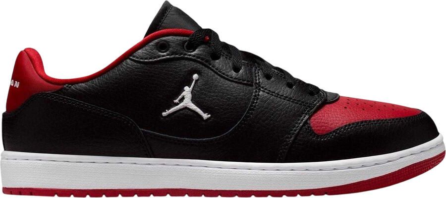 Nike Air Jordan Court Connect leren sportschoenen voor heren (Zwart Rood)