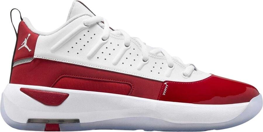 Nike Air Jordan Max Aura 7 leren basketbalschoenen voor heren (Wit Rood)