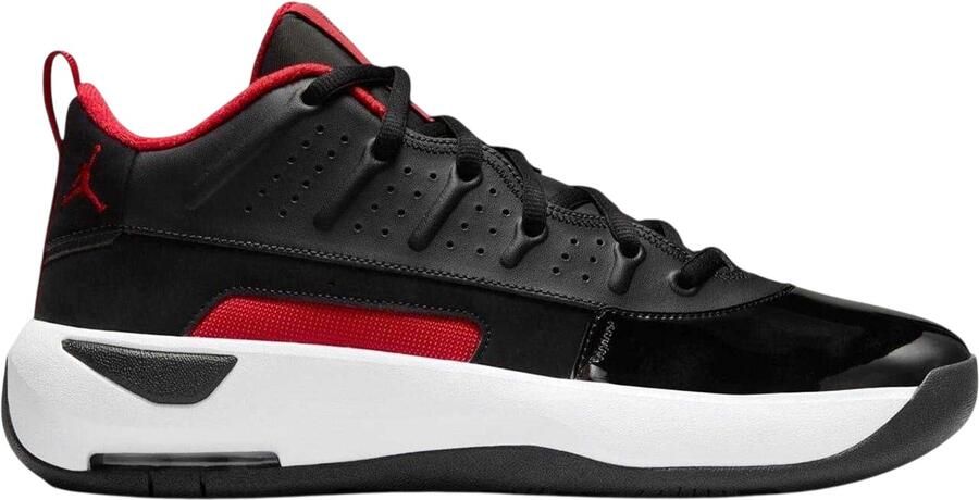 Nike Air Jordan Max Aura 7 leren basketbalschoenen voor heren (Zwart Rood)