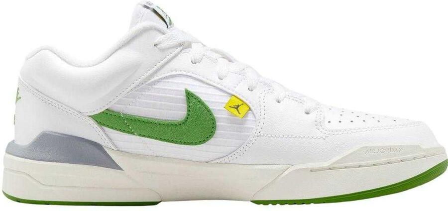 Nike Dames Air Jordan Stadium 90 Leren Trainers (Wit Groen)