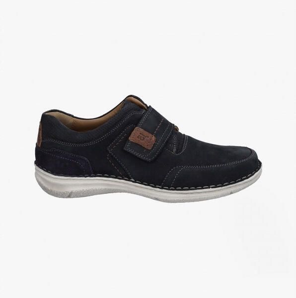 Josef Seibel Anvers 83 Heren Brede Pasvorm Leren Schoenen Blauw