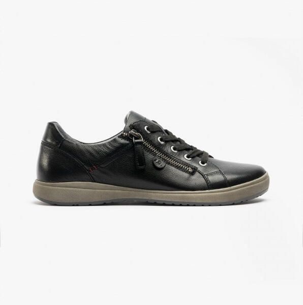 Josef Seibel CAREN 12 Dames Leren Sneakers Zwart