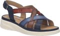Josef Seibel Dames Sandaal Sevran 07 in blauw - Blauw