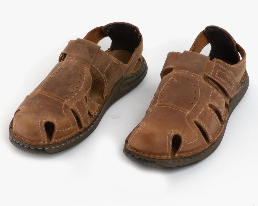 Josef Seibel MAVERICK 01 Heren Leren Sandalen Kastanjebruin