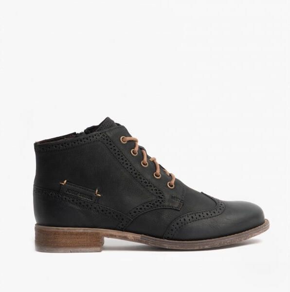 Josef Seibel Sienna 74 Dames Leren Enkellaarsjes Zwart