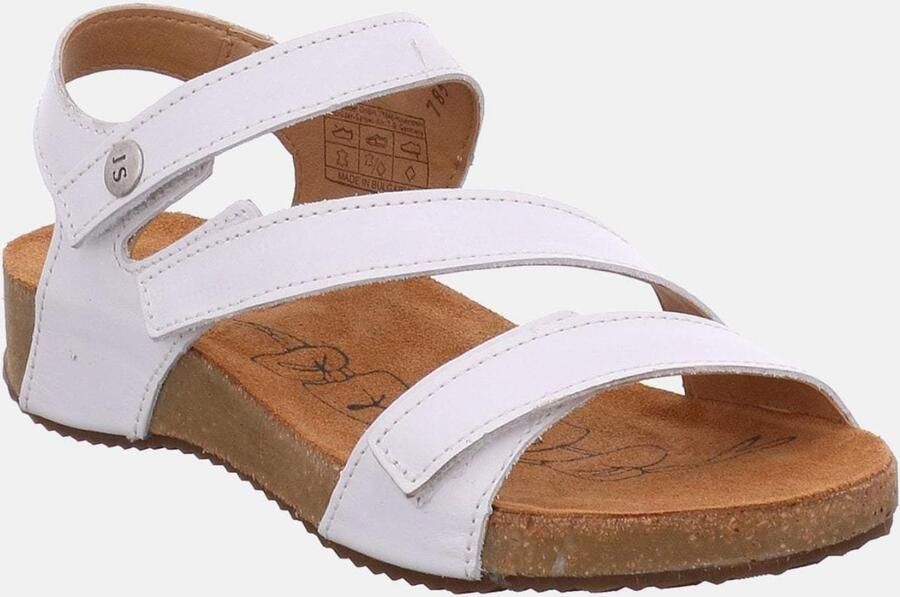 Josef Seibel Tonga 25 Wit Witte Leren Tussenstuk Dames Sandalen