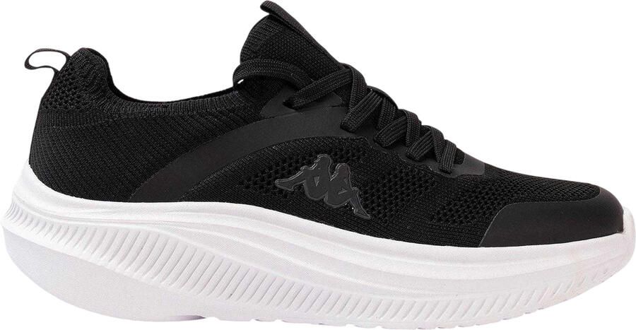 Kappa Heren Prati Gebreide Platform Trainers (Zwart Wit)