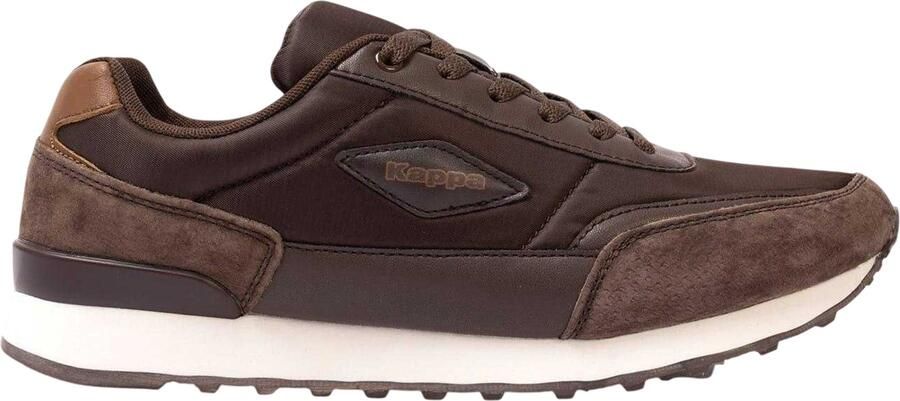 Kappa Heren Suède Platte Sneakers (Donkerbruin)