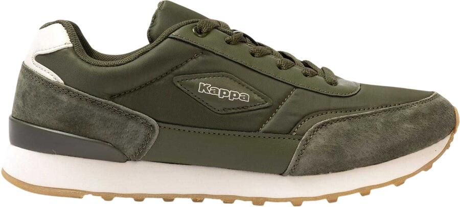Kappa Heren Suède Platte Sneakers (Legergroen)