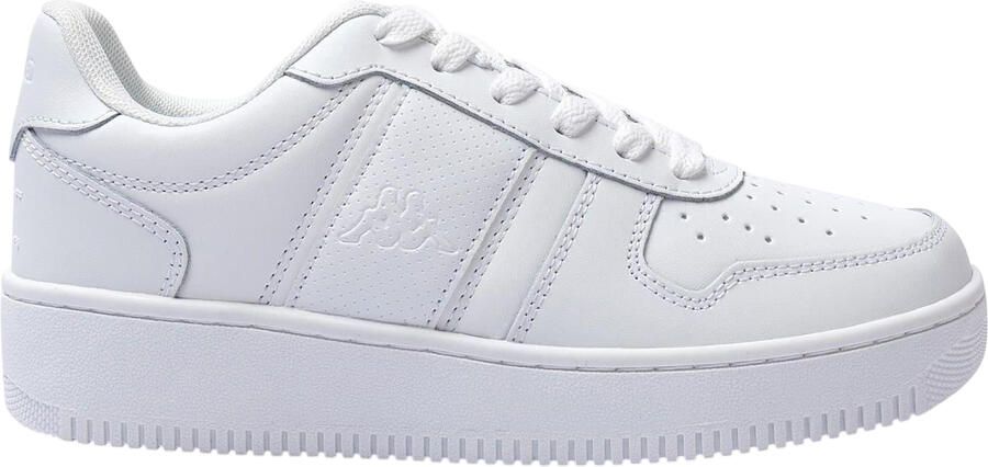 Kappa Kinderen La Morra Leren Platform Sneakers (Wit)