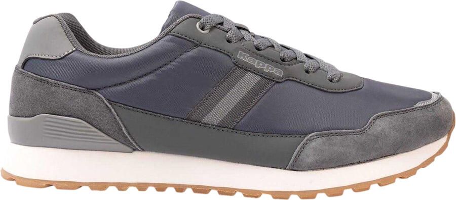 Kappa Lage suède sneakers voor heren met Draydon-logo (Donkergrijs)