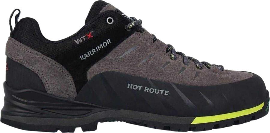 Karrimor Heren Hot Route Suede Wandelschoenen (Houtskool kalk)