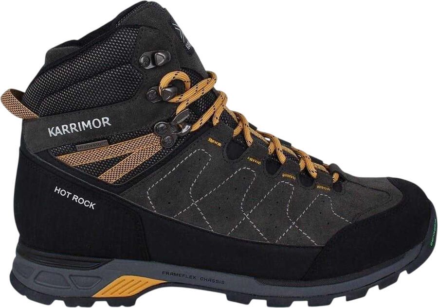 Karrimor Leren wandelschoenen voor heren van Hot Rock (Houtskool Geel)