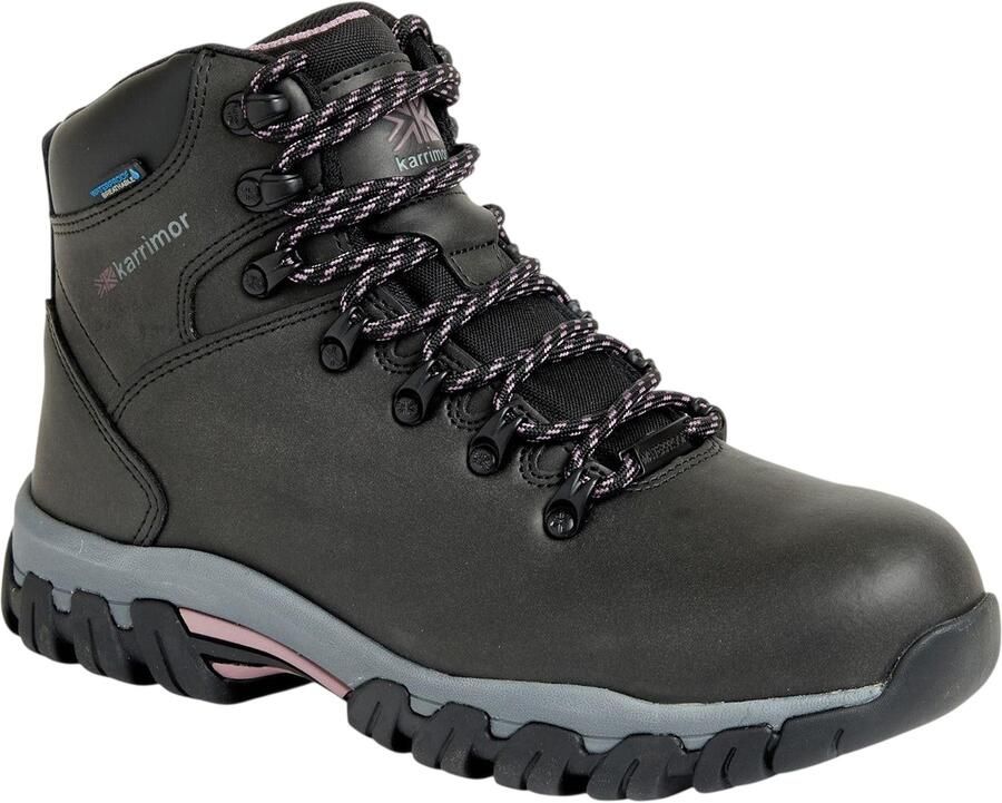 Karrimor Mendip leren wandelschoenen voor dames (Zwart)