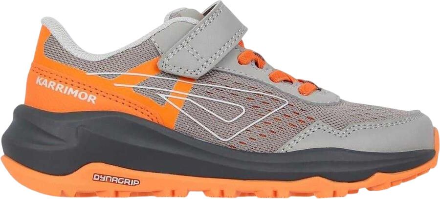 Karrimor Tempo Trail-trainingsschoenen voor jongens (Grijs Oranje)