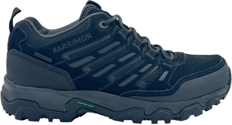 Karrimor Waterdichte lage wandelschoenen van suède voor heren model Mount (Zwart)