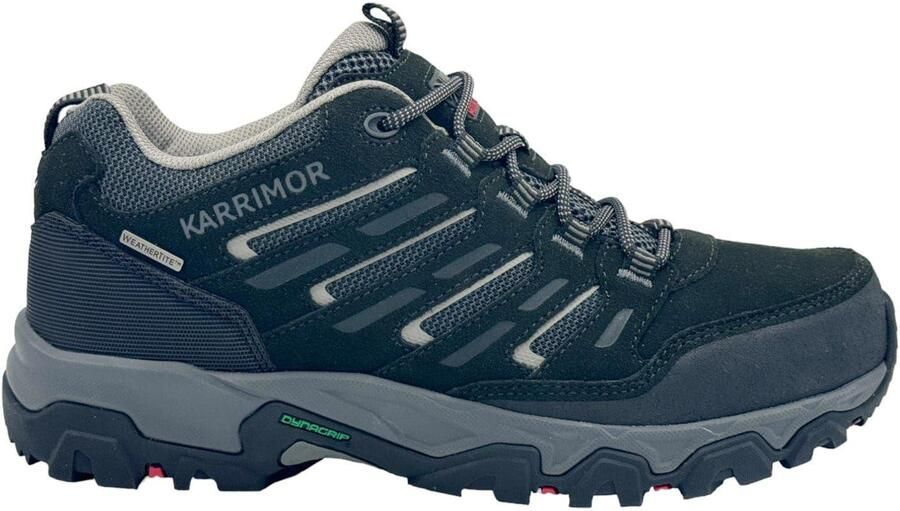 Karrimor Waterdichte lage wandelschoenen van suède voor heren model Mount (Zwart)