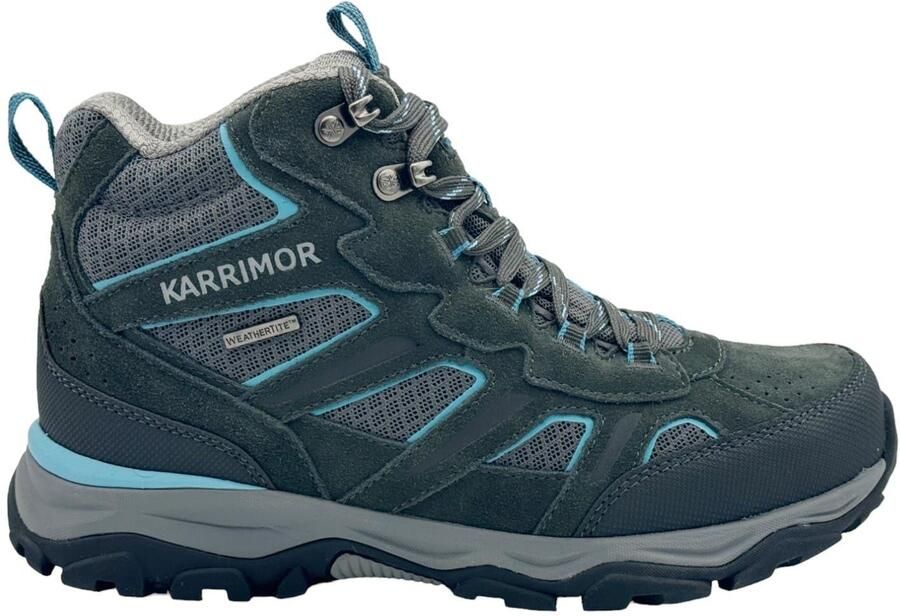 Karrimor Waterdichte wandelschoenen van suède voor dames model Mount (Grijs Blauw)