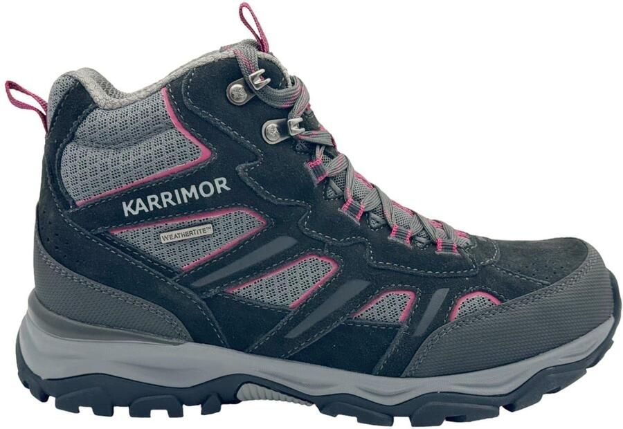 Karrimor Waterdichte wandelschoenen van suède voor dames model Mount (Zwart roze)