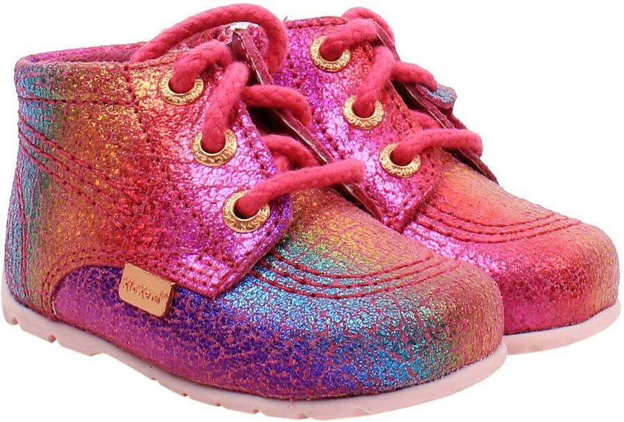 Kickers Hi B Enkellaarsjes Kinderen Roze