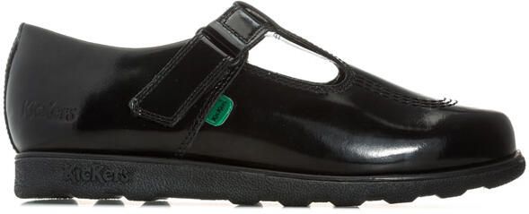 Kickers Junior Fragma T-Bar lakschoenen voor meisjes zwart