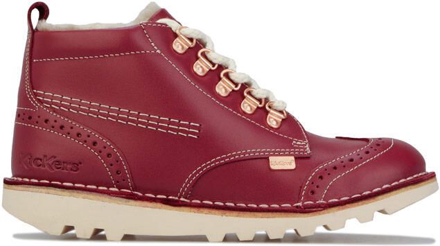 Kickers Kick Fur wandelschoenen voor meisjes rood