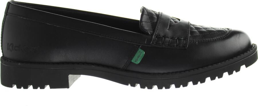 Kickers Lachly Quilt Loafer Damesschoenen Zwart