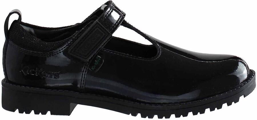 Kickers Lachly T-Bar zwarte kinderschoenen