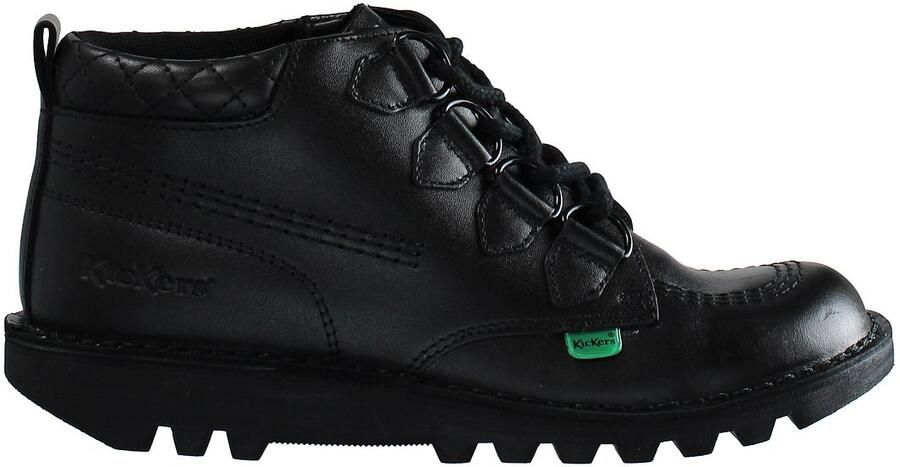 Kickers Mid Quilt Dames Zwart