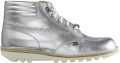 Kickers Throwback Enkellaarsjes Dames Zilver - Zilver