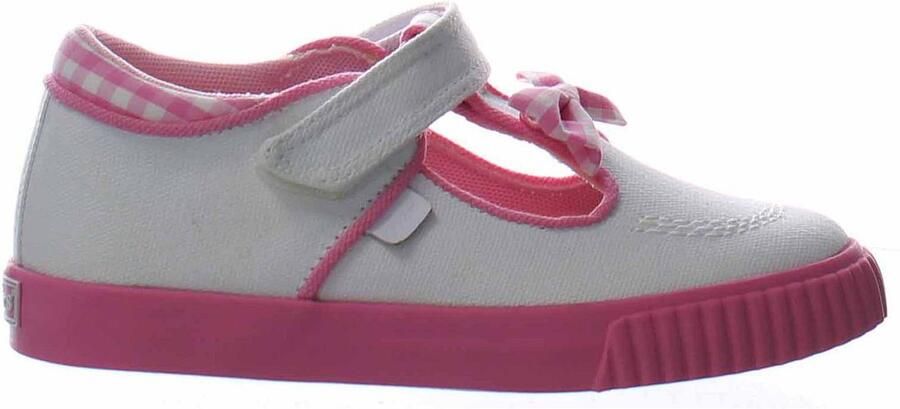Kickers Tovni T-Bow Bumper Kinderen Wit Plimsolls