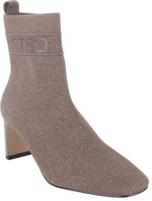 La strada 2101725-4520 dk brown bronze dames enkellaarzen gekleed