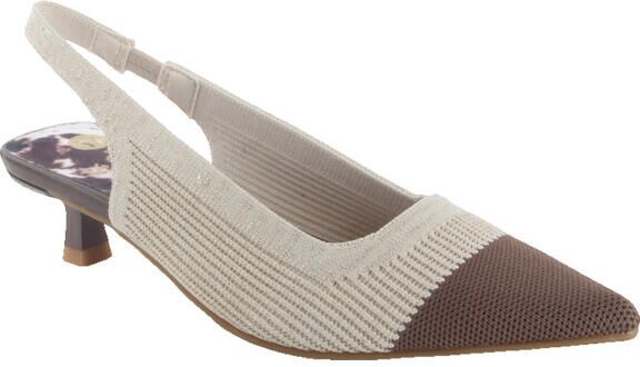 La strada 2502873-4520 brown new beige dames pumps