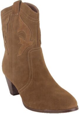 La strada 2581132-0224 cognac dames enkellaarzen gekleed