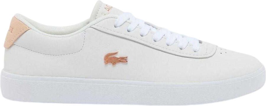 Lacoste Baseshot Evo suède sportschoenen voor dames (Wit Roze)