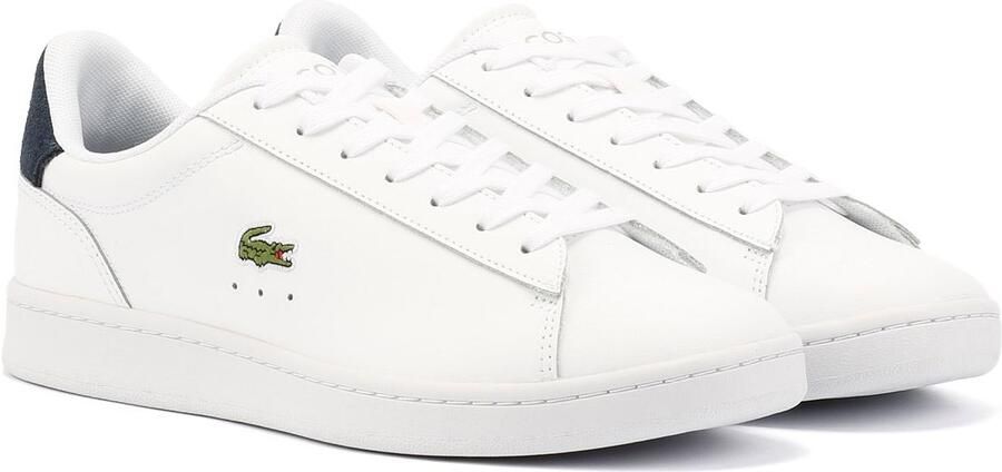 Lacoste Carnaby Leder Heren Wit Sportschoenen