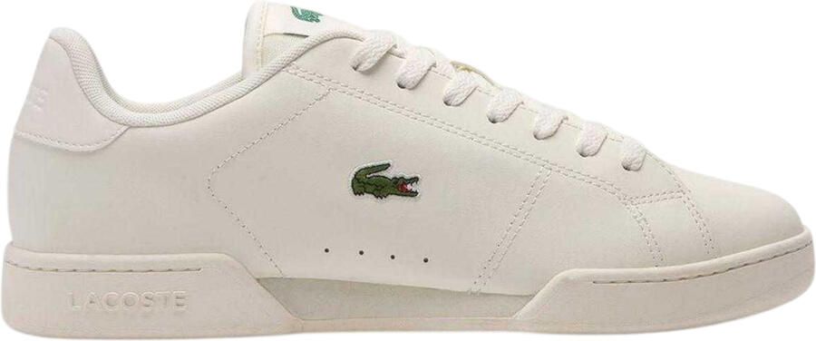 Lacoste Carnaby leren sneakers met cupzool voor heren (Gebroken wit)