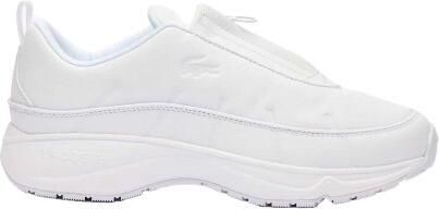 Lacoste Heren Audyssor Leren Ritssportschoenen (Wit)