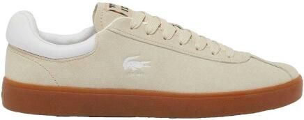 Lacoste Heren Baseshot Suède Trainers (Beige)