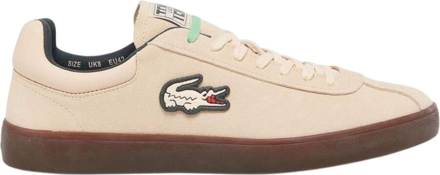 Lacoste Heren Baseshot Suède Trainers (Roze)