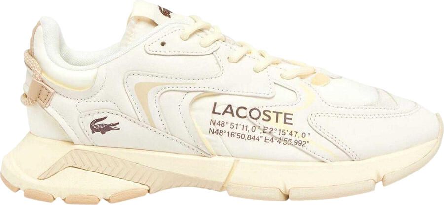 Lacoste Heren L003 Neo Leren Trainers (Gebroken wit)