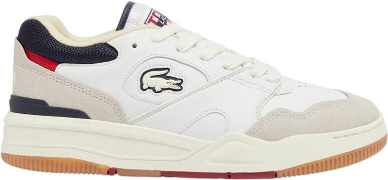 Lacoste Heren Lineshot Leren Ortholite Trainers (Gebroken wit)