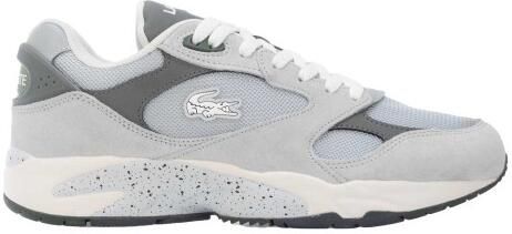 Lacoste Heren Storm 96 Vintage Leren Trainers (Grijs)