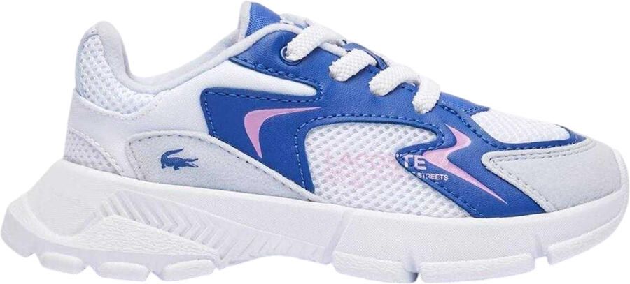 Lacoste Kinderschoenen L003 Neo Suede stevige platte sneakers (Lichtblauw)