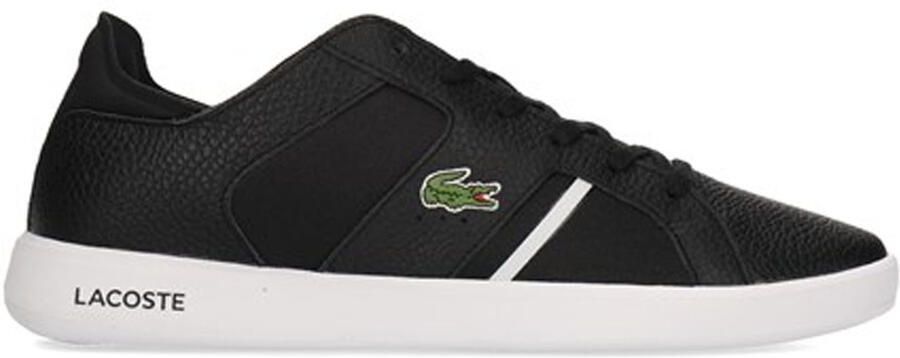Lacoste Novas 120 1 SMA Heren Zwart Wit Sportschoenen
