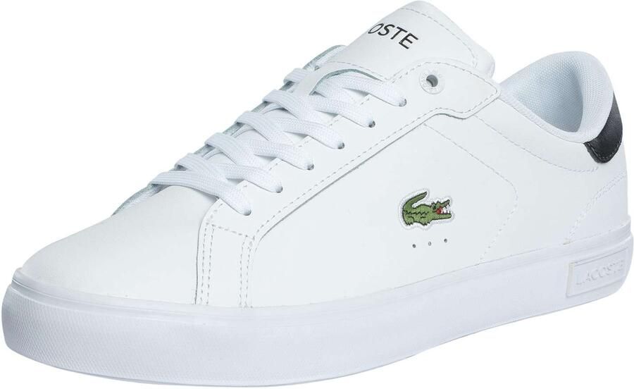 Lacoste Powercourt 125 2 SMA Leren Sneakers Wit